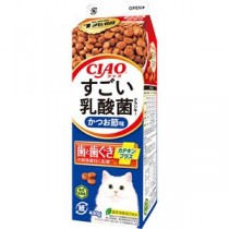 （まとめ） CIAO すごい乳酸菌クランキー牛乳パック かつお節味 400g （ペットフード・猫用） 【×5セット】