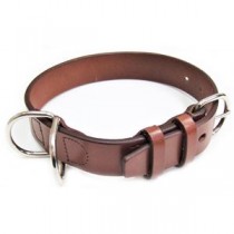 オイルレザーカラー #30 ブラウン （ペット用品・犬用）