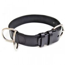 オイルレザーカラー #36 ブラック （ペット用品・犬用）