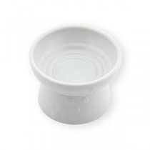 猫用 脚付フードボウル 日本製 ホワイト （ペット用品・猫用）