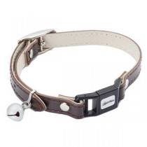 （まとめ） レザースタイルキャットカラー S ブラウン （ペット用品・犬用） 【×2セット】