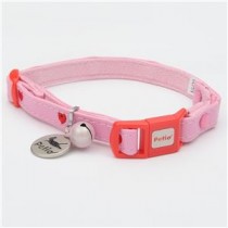 （まとめ）CAT COLLAR ハートレザーカラー ピンク【×3セット】 (猫用品/首輪)