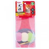 （まとめ）犬雅 和菓子ラテックス 三色だんご【×5セット】 (犬用玩具)
