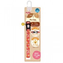 （まとめ）Anycat カラー おさかな レッド【×3セット】 (猫用品/首輪)