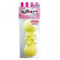 （まとめ）ゴムゴムトーイ スパイクダンベル【×6セット】 (犬用玩具)
