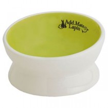（まとめ）ラパン 食べやすい脚付き陶器製ラビットディッシュ【×3セット】 (小動物用品)