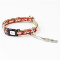 （まとめ）アーガイルカラー SS レッド【×3セット】 (犬用品/首輪)