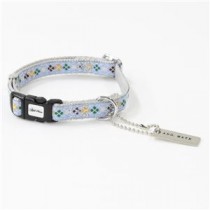 （まとめ）アーガイルカラー SS ライトブルー【×3セット】 (犬用品/首輪)