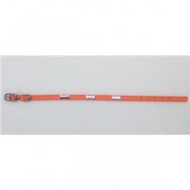 （まとめ）Wレザーカラー ボーン M オレンジ【×3セット】 (犬用品/首輪)