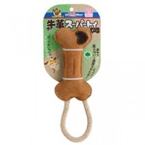 （まとめ）牛革スーパートイ ボーン【×5セット】 (犬用玩具)
