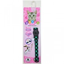 （まとめ）和柄キャット 市松【×5セット】 (猫用品/首輪)