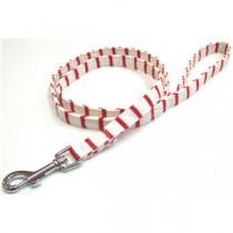 （まとめ）ニットボーダーリード #15 レッド【×3セット】 (犬用品/リード)