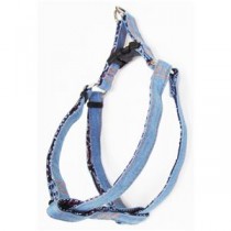 （まとめ）コットンデニムハーネス #15 ライトブルー【×2セット】 (犬用品/ハーネス)