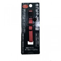 （まとめ）エスケープカラー ギンガムレッド【×5セット】 (猫用品/首輪)