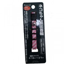 （まとめ）エスケープカラー ドットピンク【×5セット】 (猫用品/首輪)