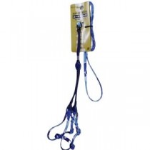 （まとめ）アンブルハーネスリード メイサイ 青【×2セット】 (犬用品/リード)