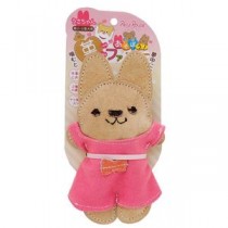 （まとめ）革ラブファミリーうさちゃん【×3セット】 (犬用玩具)