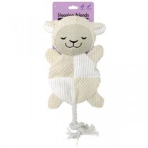 （まとめ）スリーピングフレンズ ひつじ【×3セット】 (犬用玩具)