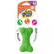 （まとめ）ハーツ デュラプレイ ボーン M ネオングリーン【×5セット】 (犬用玩具)