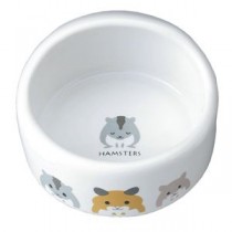 （まとめ）ハムちゃんのフード付食器【×5セット】 (小動物用品/食器・給水器)