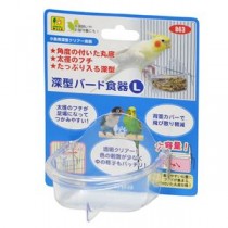 （まとめ）深型バード食器 L【×5セット】 (鳥用品/食器・水飲み・給餌用品)