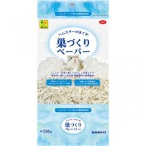 （まとめ）ハムスターがほぐす 巣づくりペーパー 200g【×5セット】 (小動物用品/マット)