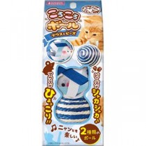 （まとめ）にゃんこたいむ ころころボール マウスとビーズ【×5セット】 (猫用玩具)