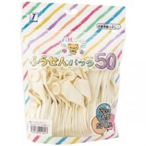 (まとめ) バルンるん 風船パック50個入 ホワイト 【×2セット】