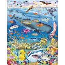 海の生き物・サバンナの動物パズル セット
