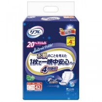 リフレ1枚で一晩中安心パッド4回吸収42枚1P