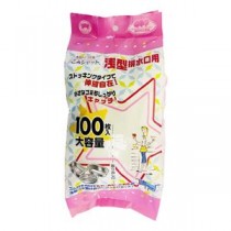 (まとめ) ごみシャット浅型排水口用 100枚 【×10セット】