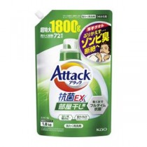 (まとめ) アタック抗菌EX 部屋干し用 つめかえ 1800g 【×2セット】