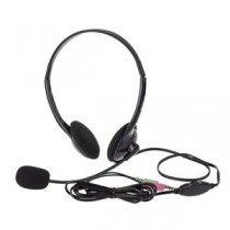 (まとめ) 両耳用ヘッドセット・MHM-S24BK 【×2セット】
