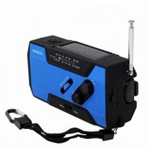WINTECH 防滴手回し充電ラジオライト KDR-201CWP-BL