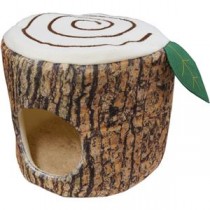 ウサギのふわふわ切り株ベッド （小動物用／冷暖房用品）