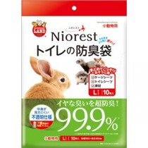 （まとめ） ニオレストトイレの防臭袋 小動物用 L 10枚 【×3セット】 （小動物用品）