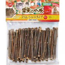 （まとめ） 果実って小枝 りんご スリム・ショートタイプ 60本 【×5セット】 （小動物用品）