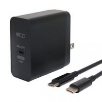 ミヨシ PD対応45W USB-ACアダプタTypeCケーブル付ブラック IPA-CS01／BK