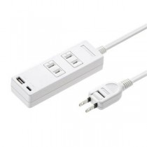 サンワサプライ USB充電機能付きタップ Type-C搭載 TAP-B101UC-2W