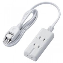 エレコム 磁石タップ／3個口（内3ピン1）／1m／ホワイト T-KM01-2310WH