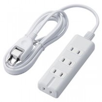 エレコム 磁石タップ／4個口（内3ピン1）／2m／ホワイト T-KM01-2420WH