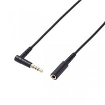 エレコム マイク対応ヘッドホン・イヤホン用延長コード（バンド付属） AV-354P30BK