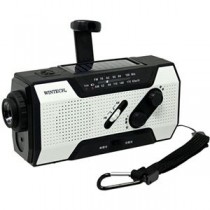 WINTECH 防滴手回し充電ラジオライト KDR-201WP