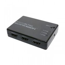 ミヨシ HDMIセレクタ FULLHD対応 3ポート リモコン付 HDS-FH02／BK