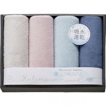 The Livin Fabrics Kulumu マイクロファイバーフェイスタオル4P C5054075