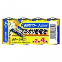 （まとめ） 三菱電機ライフネット アルカリ乾電池 単二 Nタイプ 4本パック 【×5セット】