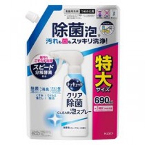 （まとめ） 花王 キュキュット除菌泡スプレー微香詰替690 【×3セット】