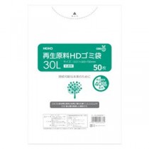 （まとめ） シモジマ HEIKO再生原料HDゴミ袋半透明 30L 50枚【×5セット】