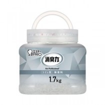 （まとめ） エステー 消臭力業務用クラッシュゲルタイプトイレ用本体1.7kg無香料 【×2セット】