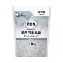 （まとめ） エステー 消臭力業務用クラッシュゲルタイプ室内用つめかえ1.4kg無香 【×3セット】